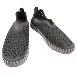 Ilse Jacobsen Grey Classic Laser Cut Perforated Shoes Women's 38/7.5-8
